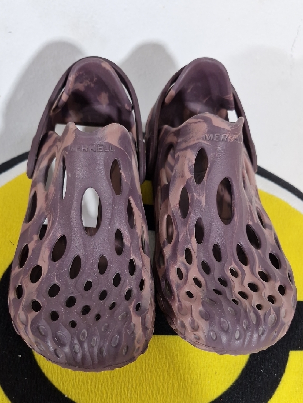 Merrell Marbled Purple Foam Slip-On Clogs